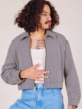 Big Bud Press Black & White Gingham Ricky Zip Jacket